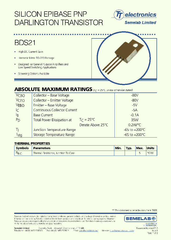 BDS21_3150929.PDF Datasheet
