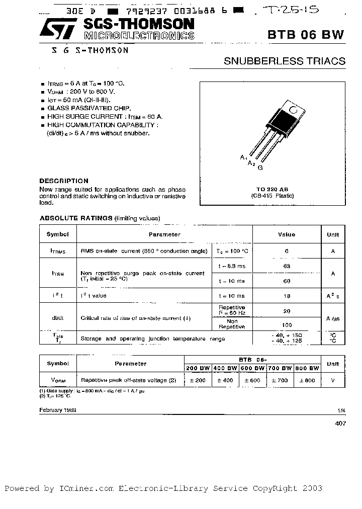 BTB06-200BW_3155361.PDF Datasheet