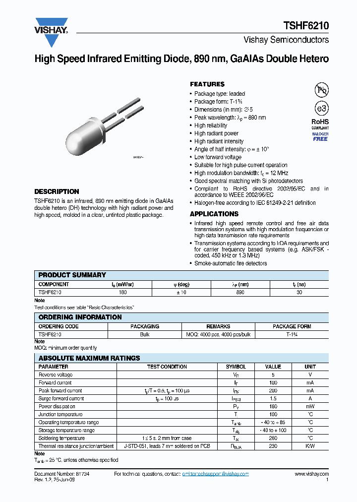 TSHF6210_3158207.PDF Datasheet