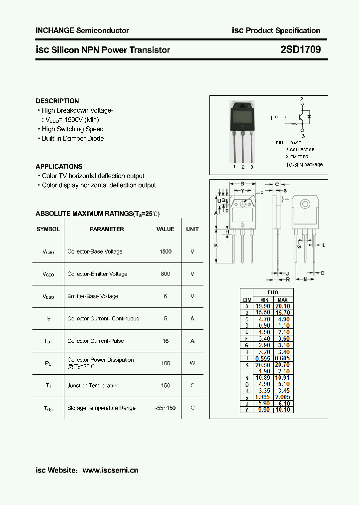 2SD1709_3161157.PDF Datasheet
