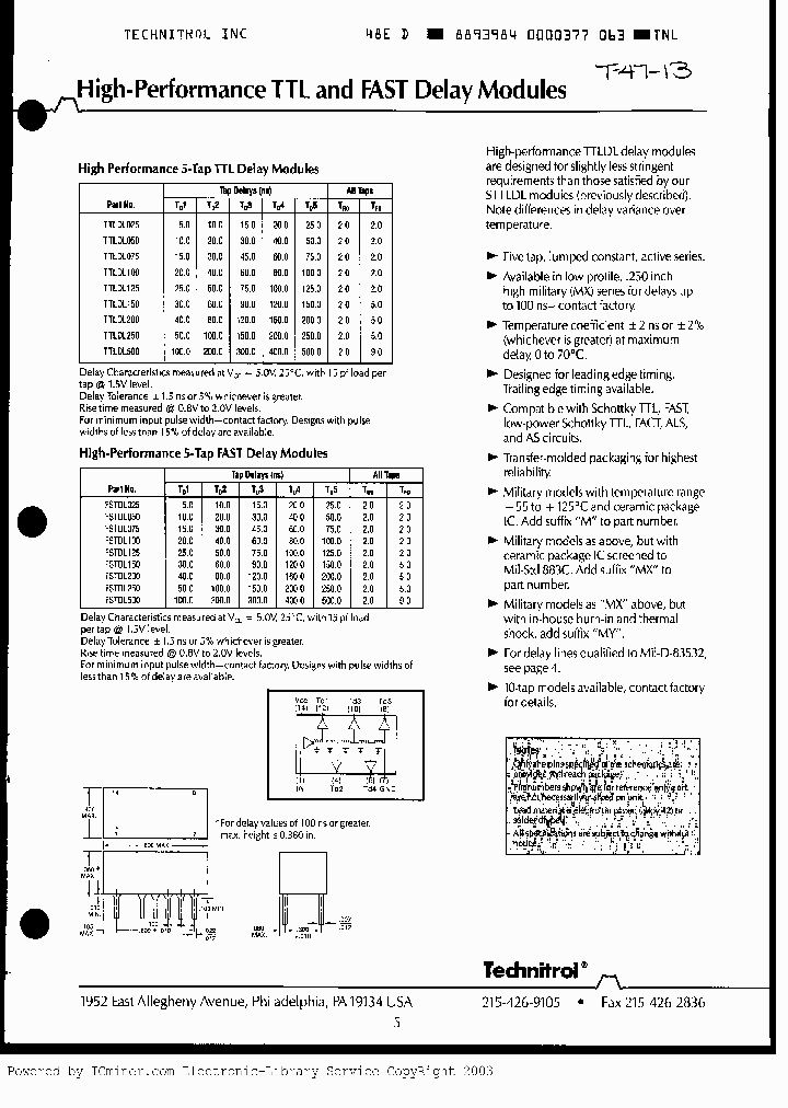 TTLDL250M_3169203.PDF Datasheet