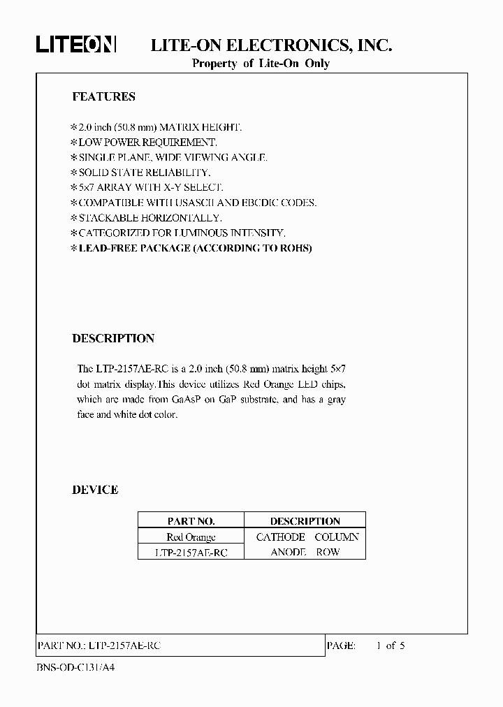 LTP-2157AE-RC_3173637.PDF Datasheet