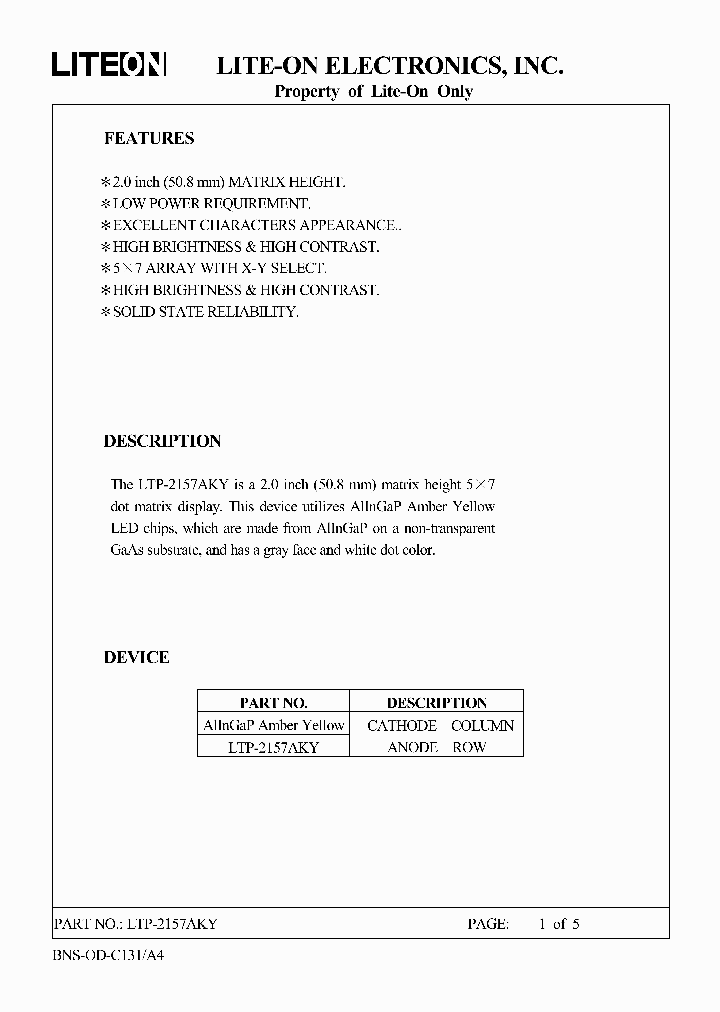 LTP-2157AKY_3173647.PDF Datasheet
