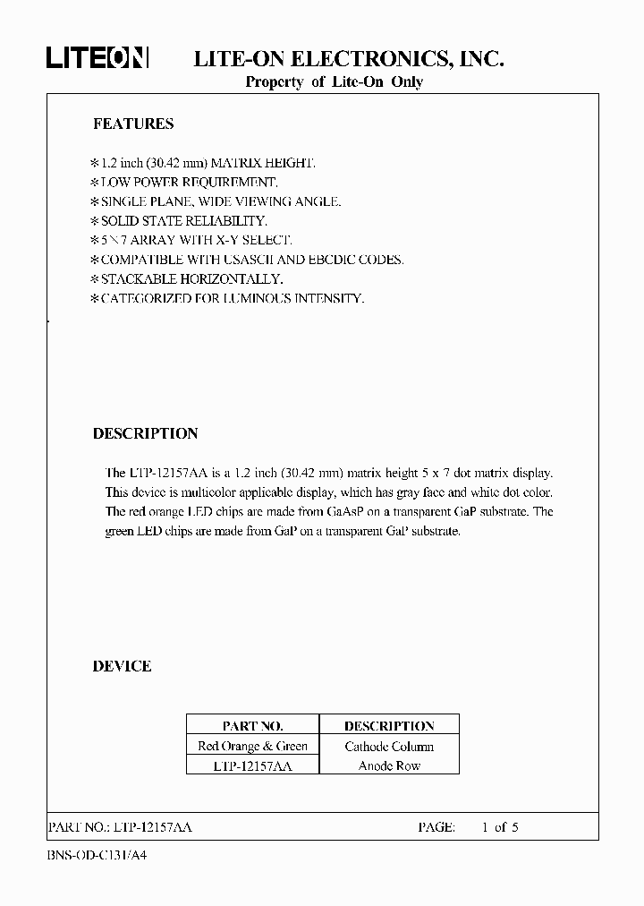 LTP-12157AA_3173400.PDF Datasheet