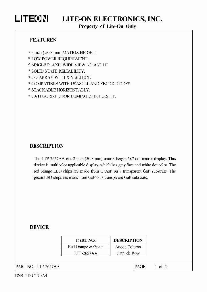 LTP-2657AA_3173973.PDF Datasheet