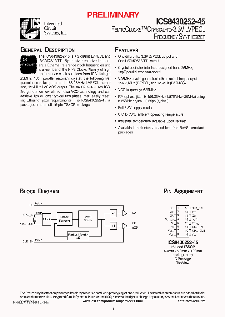 ICS8430252-45_3173575.PDF Datasheet