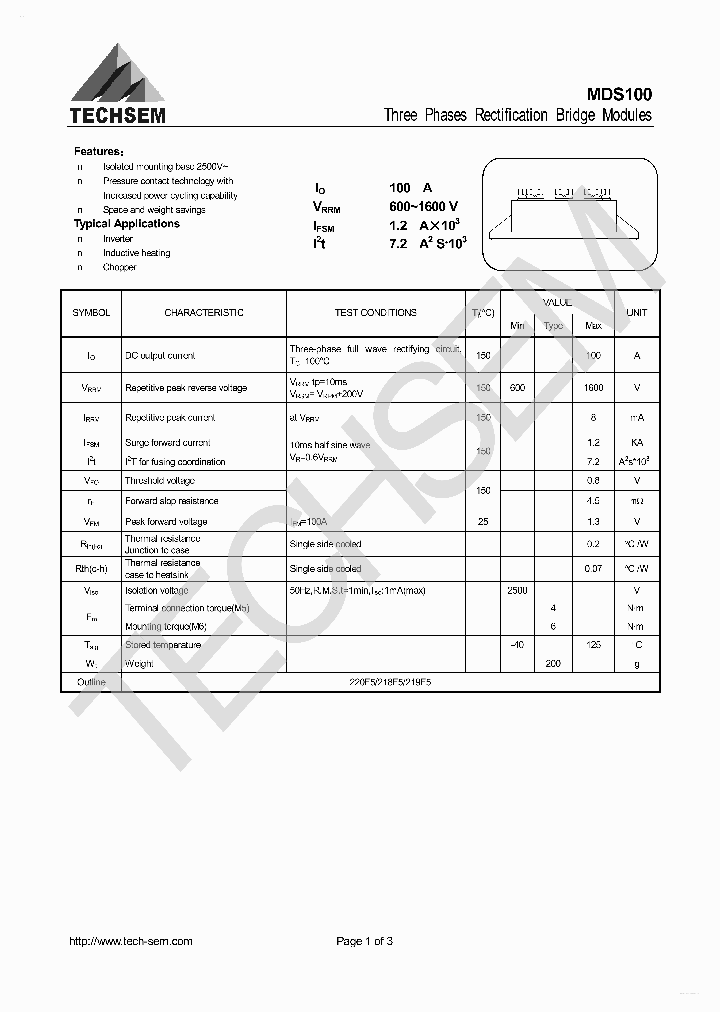 MDS100_3176572.PDF Datasheet