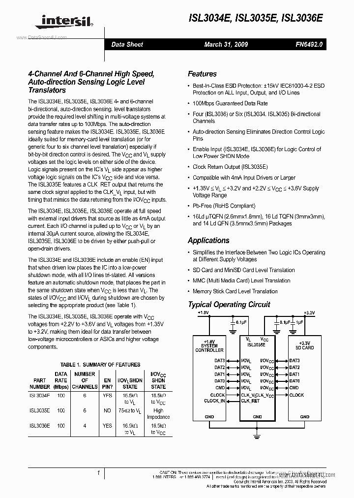 ISL3034E_3178426.PDF Datasheet