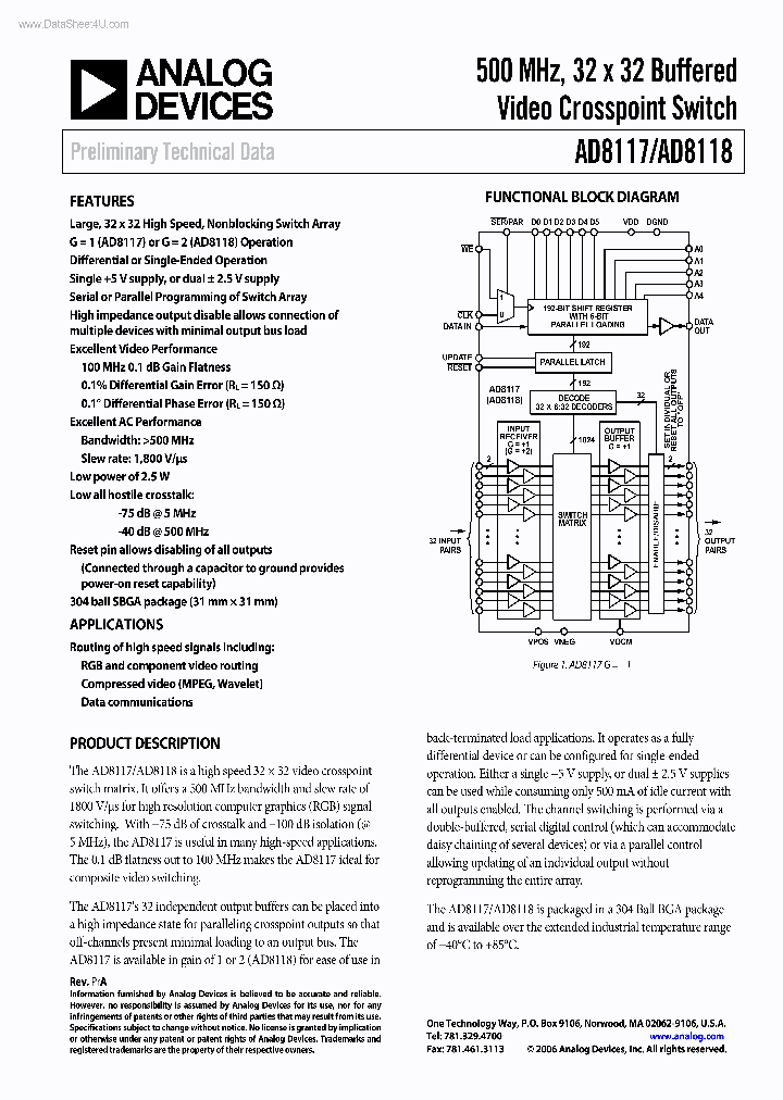 AD8117_3187983.PDF Datasheet