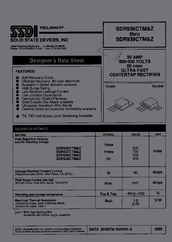SDR936CTZ_3191176.PDF Datasheet