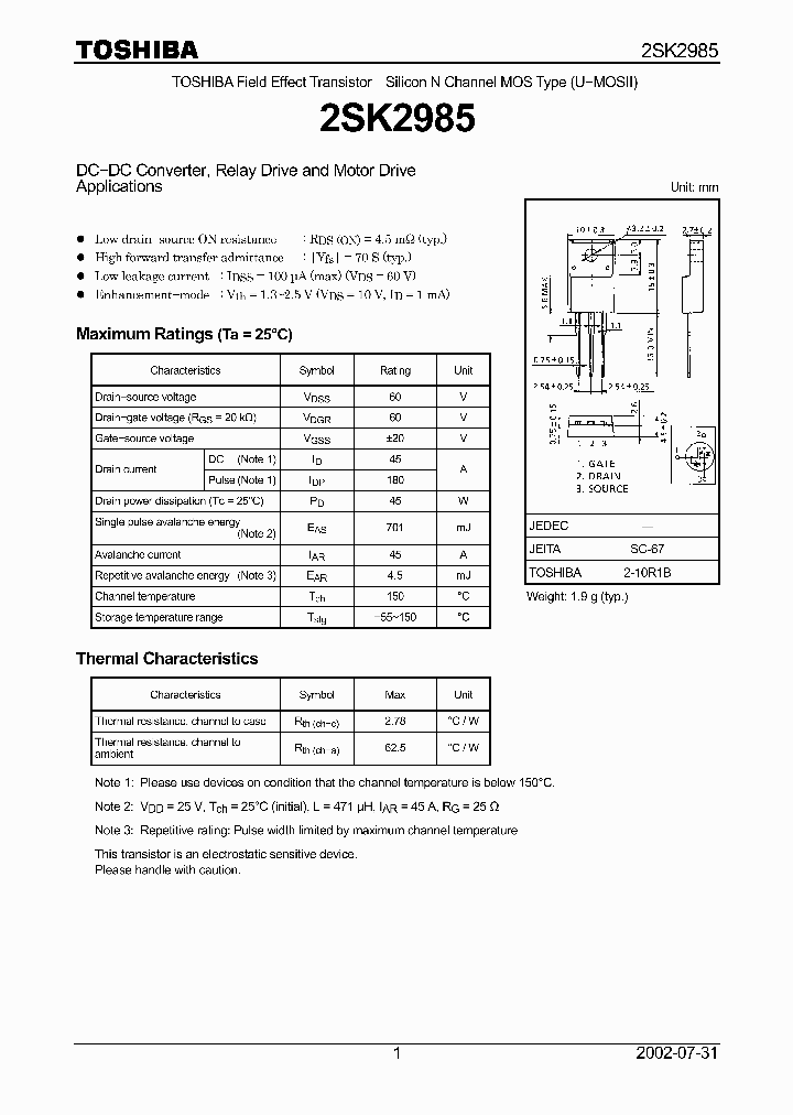 2SK2985_3192726.PDF Datasheet