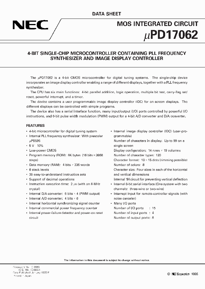 UPD17062CU-XXX_3193269.PDF Datasheet