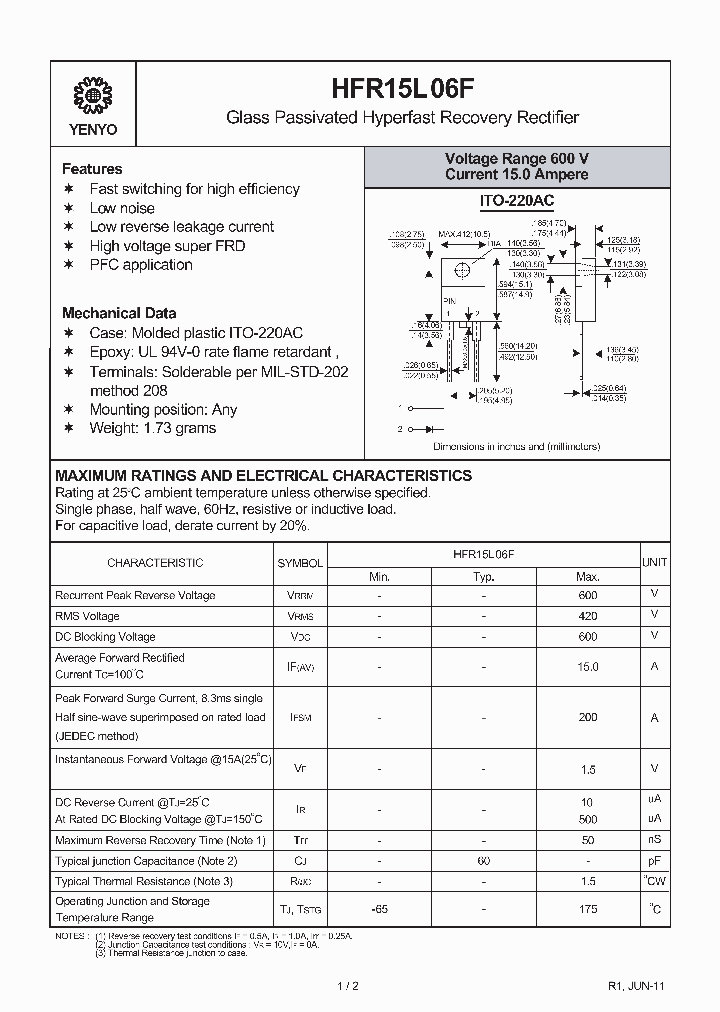 HFR15L06F_3195138.PDF Datasheet