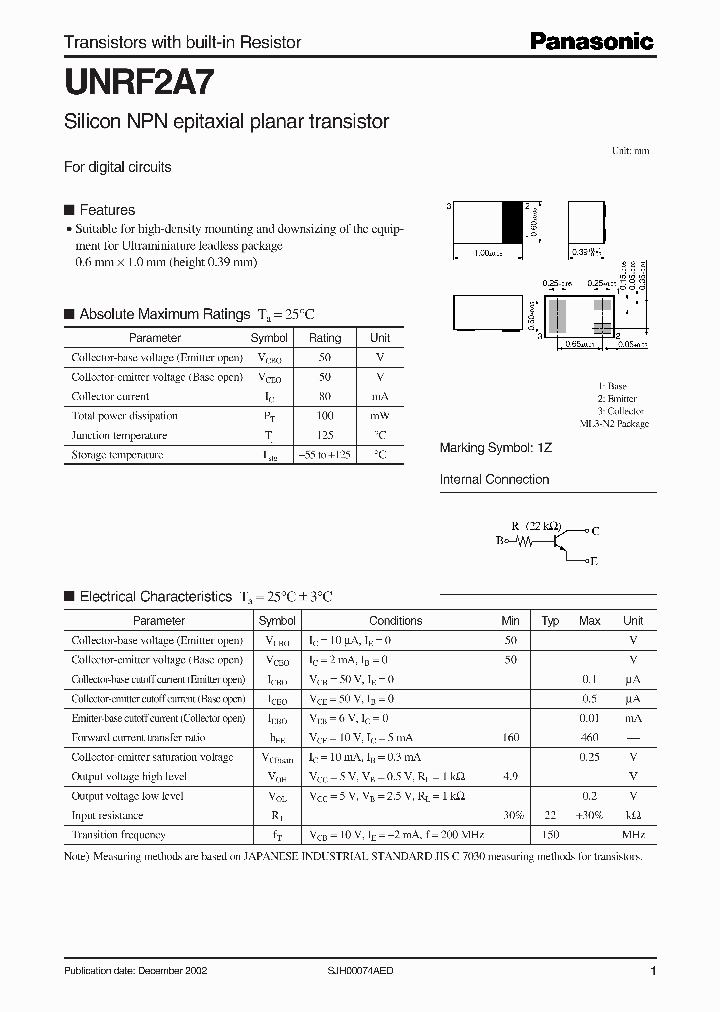 UNRF2A7_3195347.PDF Datasheet