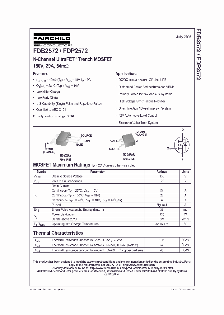 FDB2572_3196097.PDF Datasheet