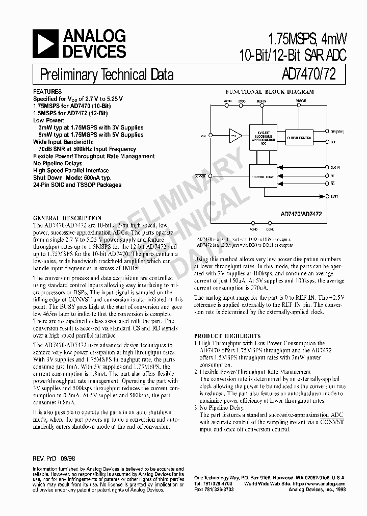 AD7472_3196320.PDF Datasheet