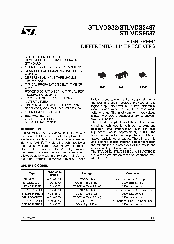 STLVDS9637BDR_3200256.PDF Datasheet