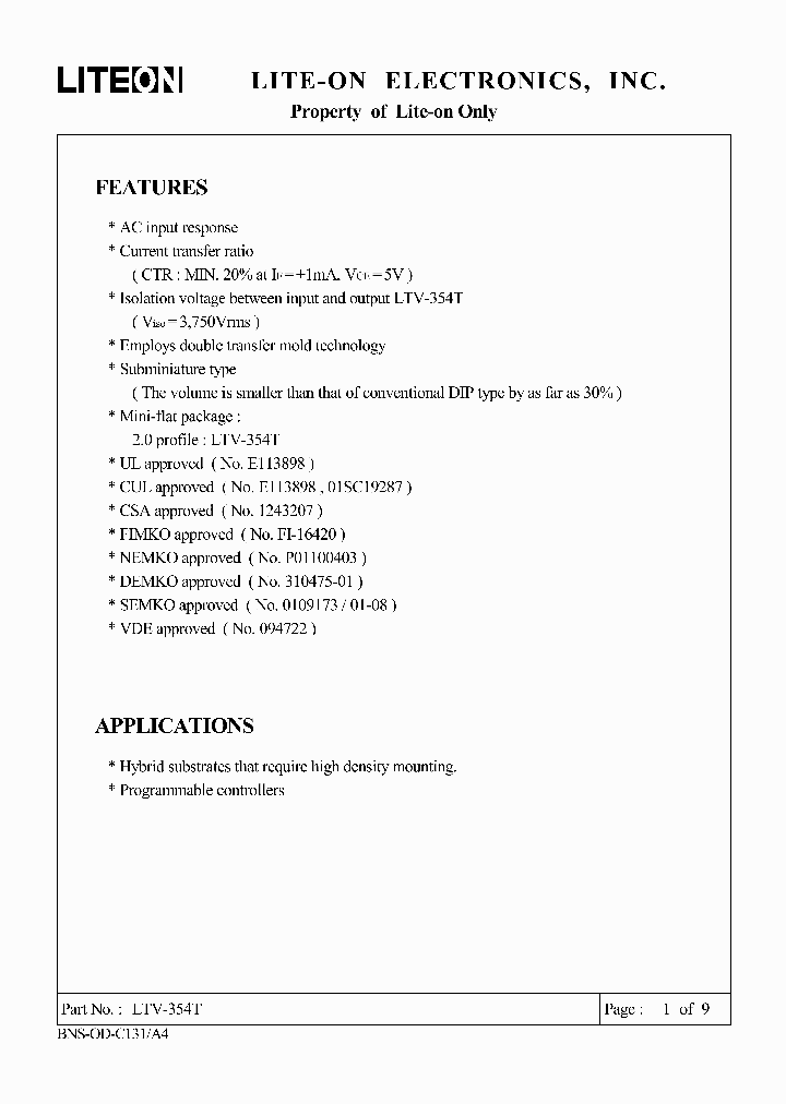 LTV-354T_3199061.PDF Datasheet
