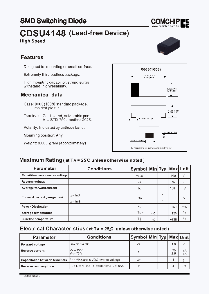 CDSU4148_3201401.PDF Datasheet