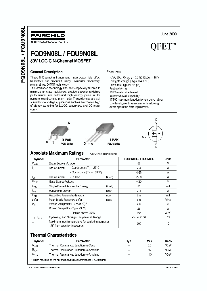 FQU9N08L_3204182.PDF Datasheet