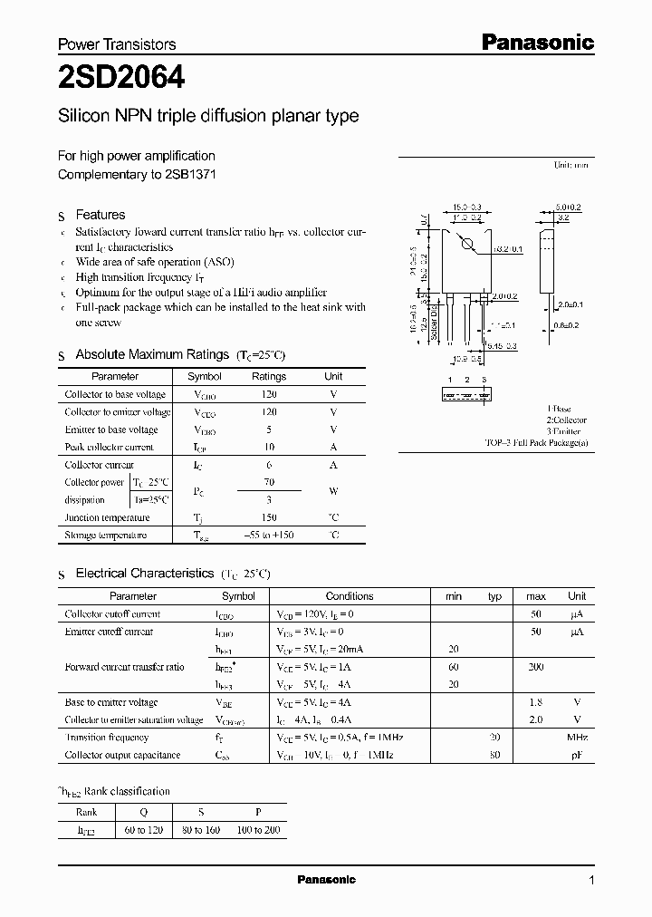 2SD2064Q_3211349.PDF Datasheet