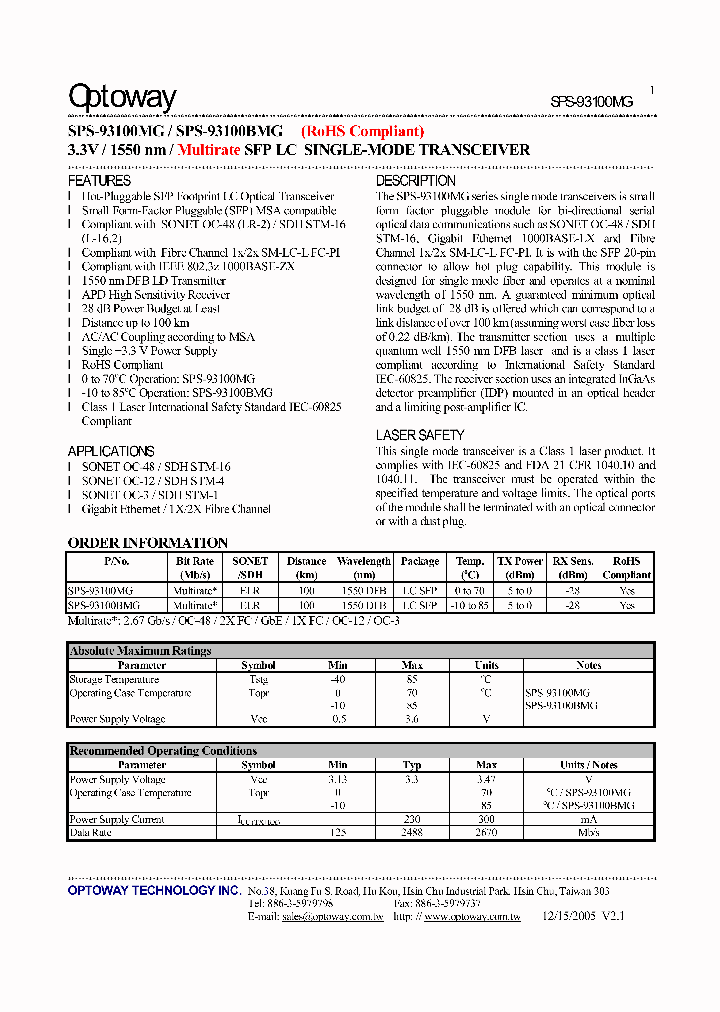 SPS-93100BMG_3216155.PDF Datasheet