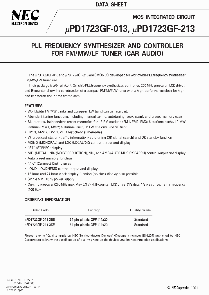 UPD1723GF-011-3BE_3218627.PDF Datasheet
