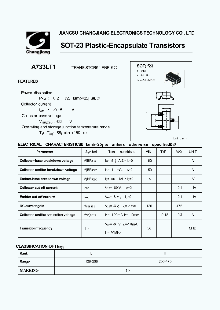 2SA733LT1_3231000.PDF Datasheet
