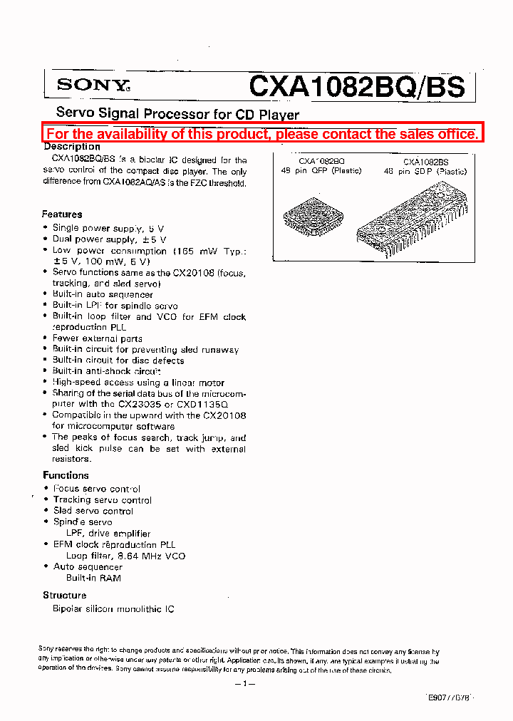 CXA1082BS_3232489.PDF Datasheet