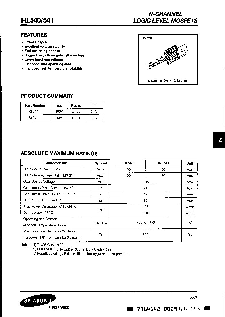 IRL541_3231306.PDF Datasheet