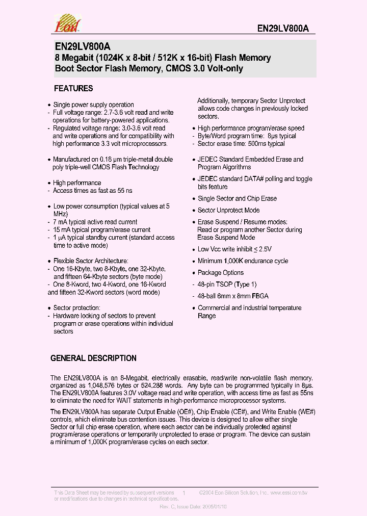 EN29LV800AB-55RBI_3236913.PDF Datasheet
