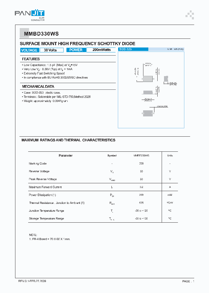 MMBD330WS09_3242880.PDF Datasheet