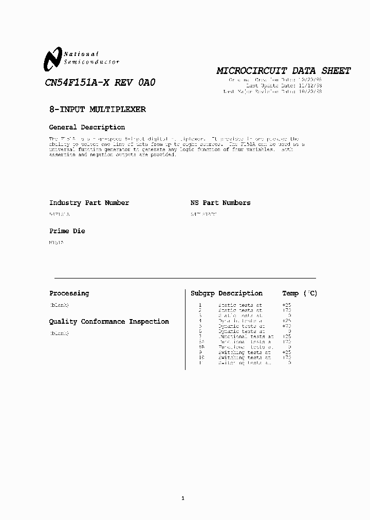 54F151ADC_3243463.PDF Datasheet