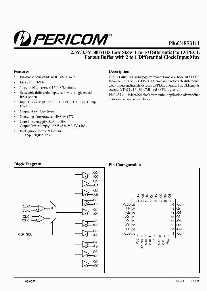 PI6C4853111FAE_3246942.PDF Datasheet