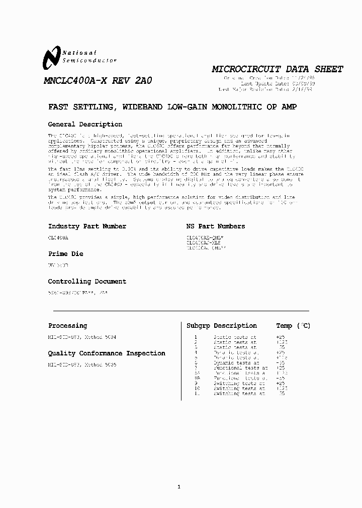CLC400AJ-QML_3254620.PDF Datasheet