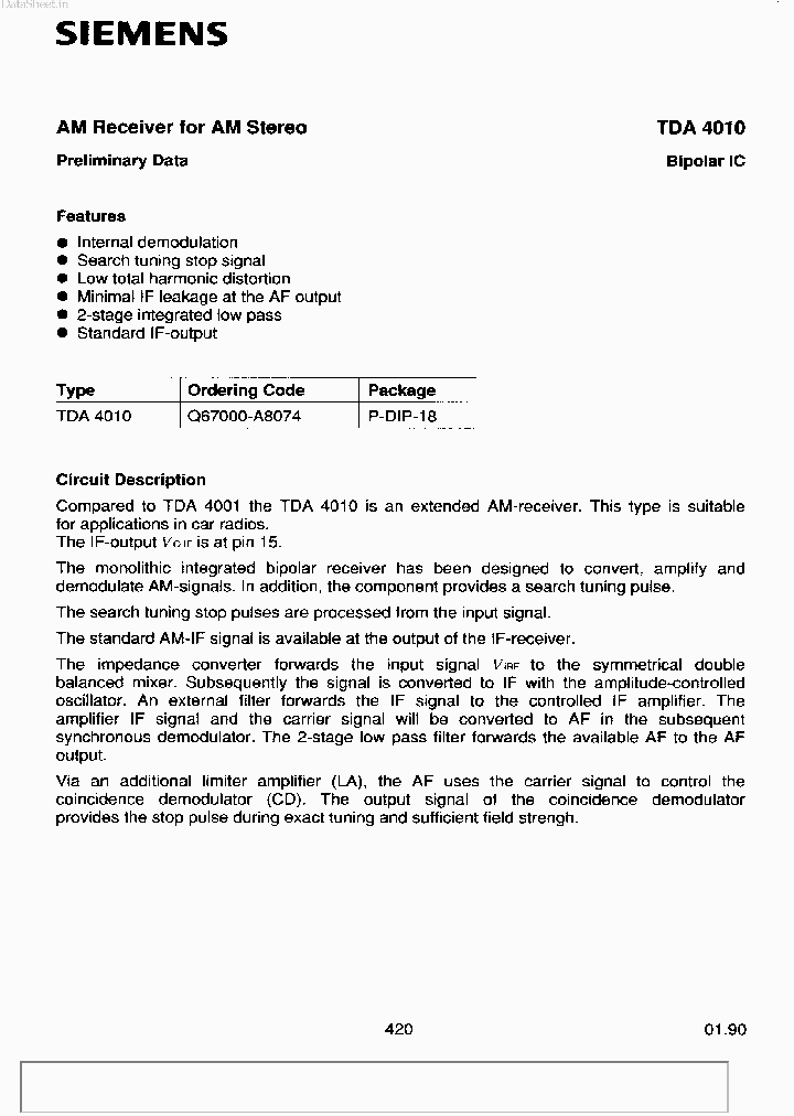 TDA4010_3254042.PDF Datasheet
