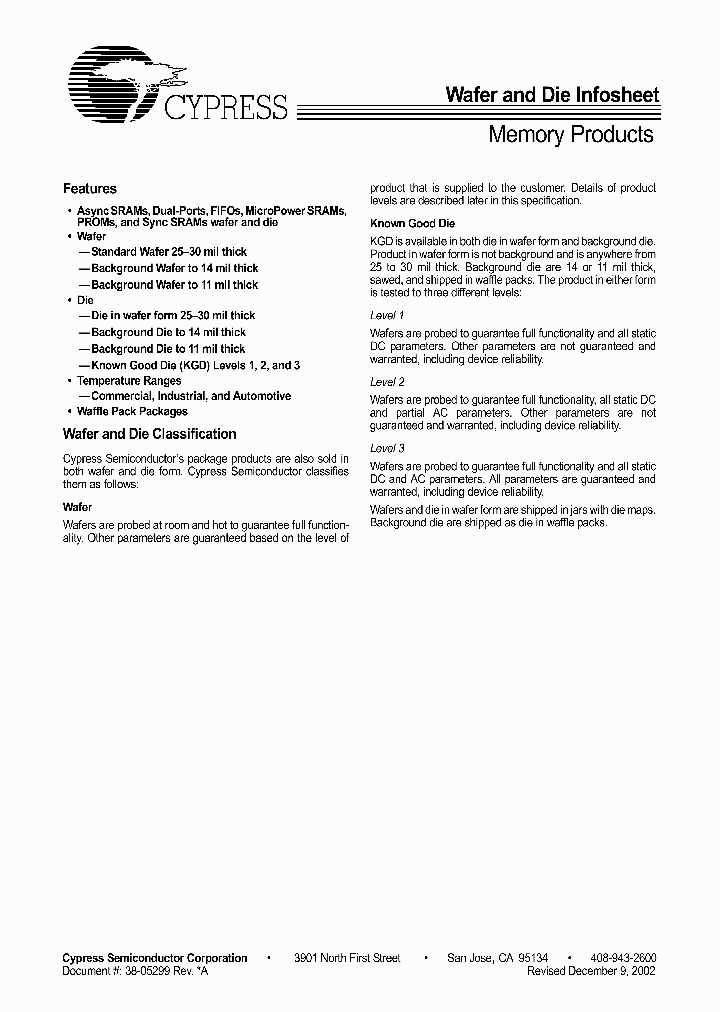 WAFERDIE_3249452.PDF Datasheet