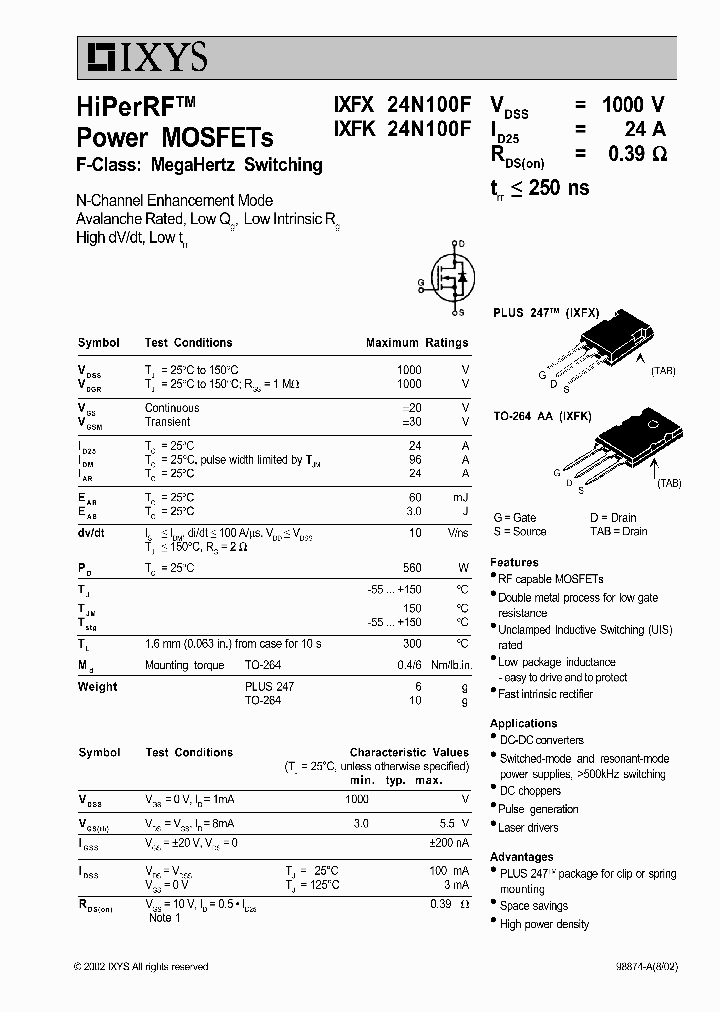 IXFX24N100F_3258869.PDF Datasheet