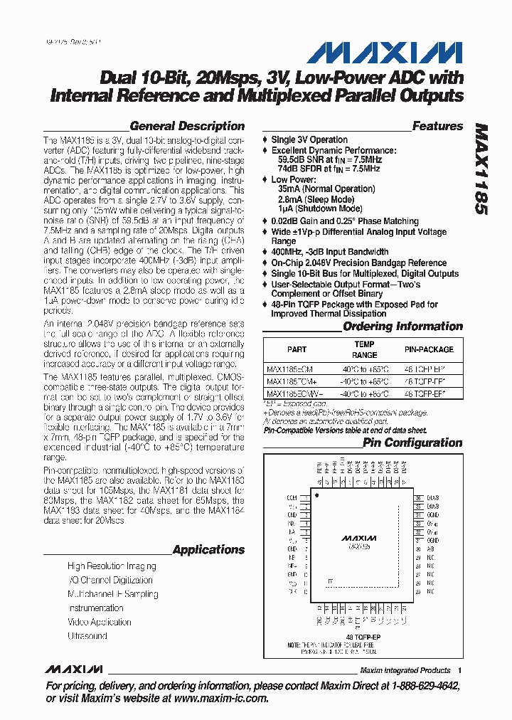 MAX1185_3259472.PDF Datasheet