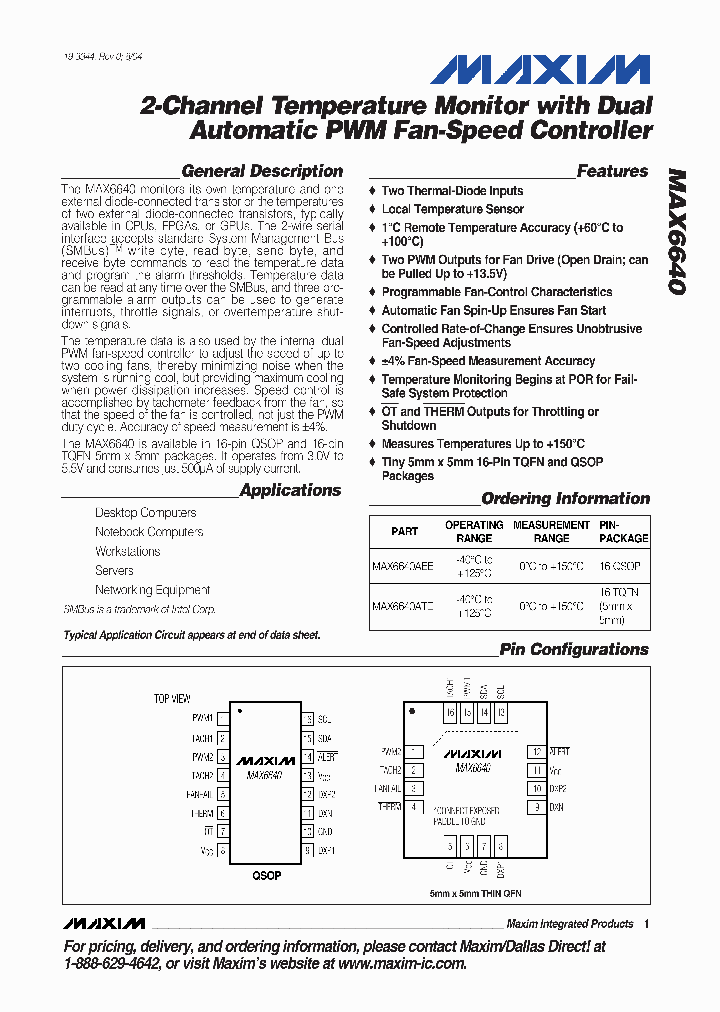 MAX6640_3260885.PDF Datasheet