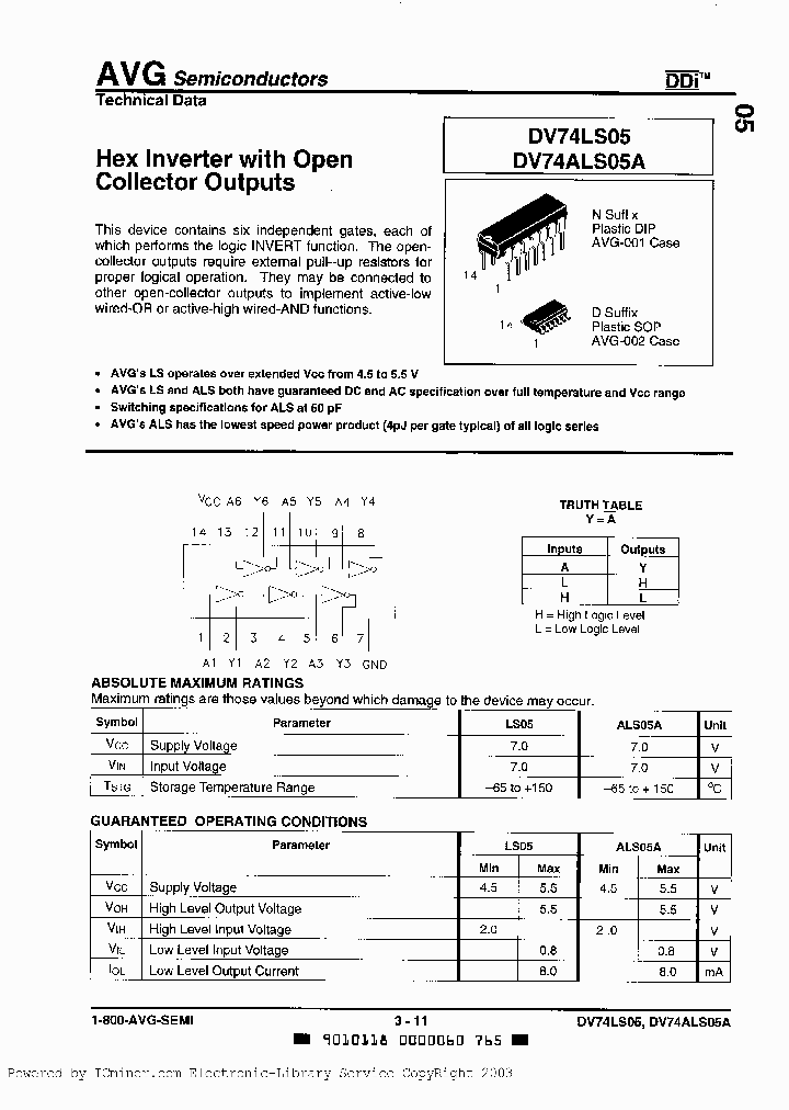 DV74ALS05AN_3260769.PDF Datasheet