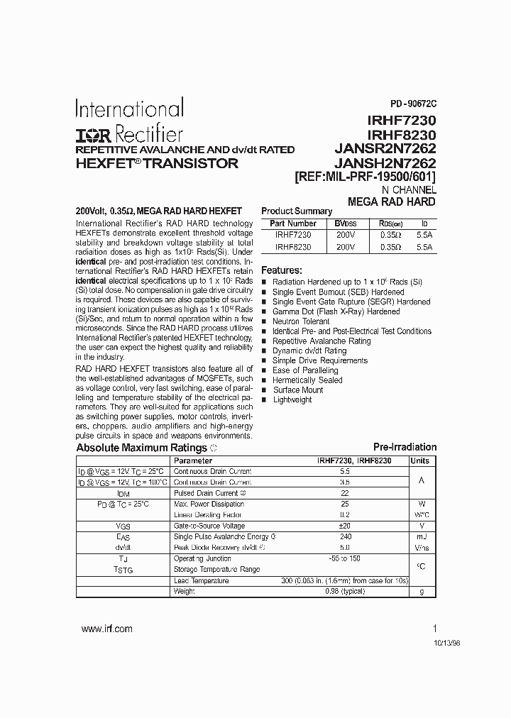 JANSH2N7262_3260765.PDF Datasheet