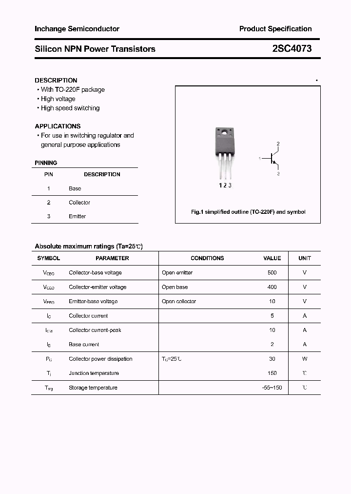 2SC4073_3261707.PDF Datasheet