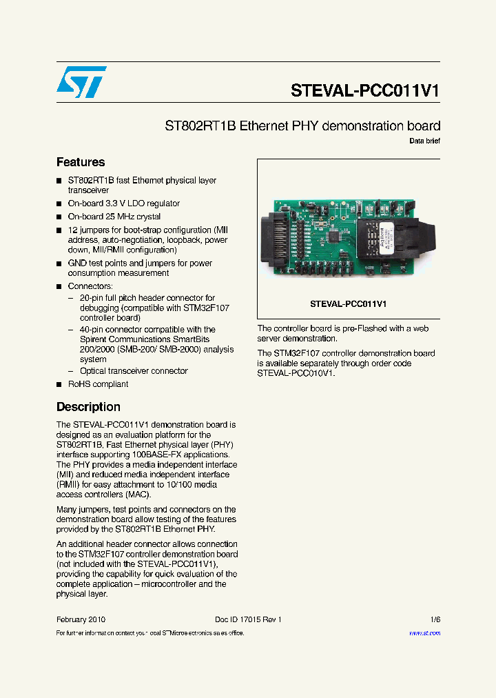 STEVAL-PCC011V1_3262670.PDF Datasheet