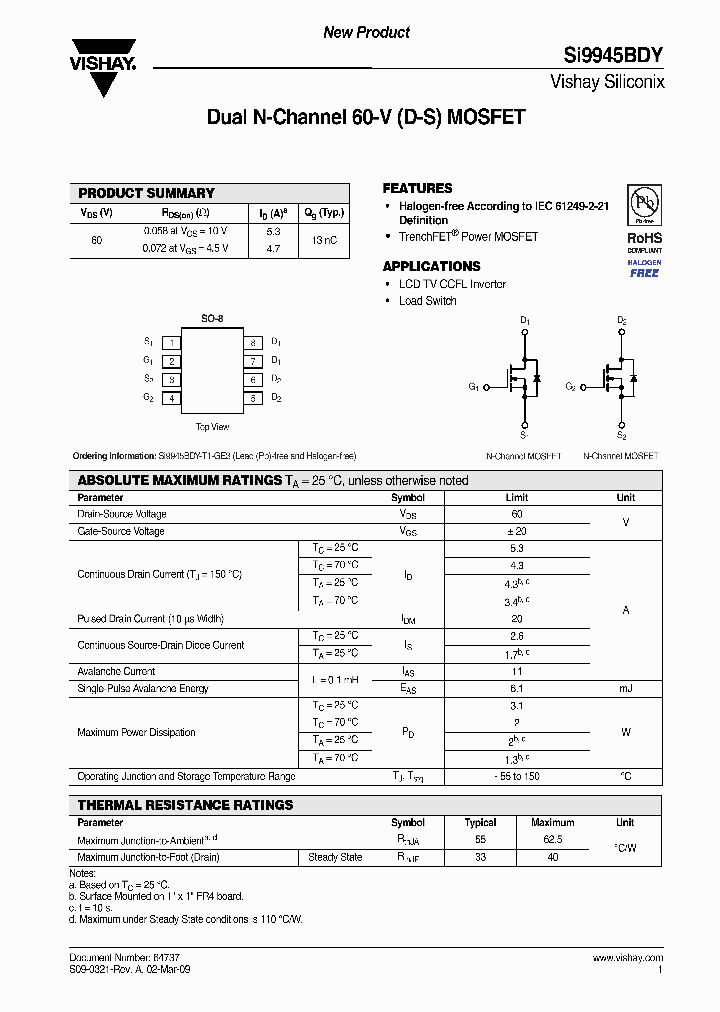 SI9945BDY_3263603.PDF Datasheet