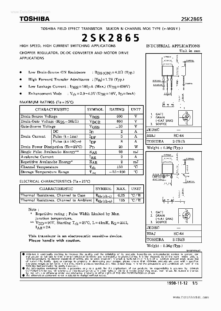 K2865_3265613.PDF Datasheet