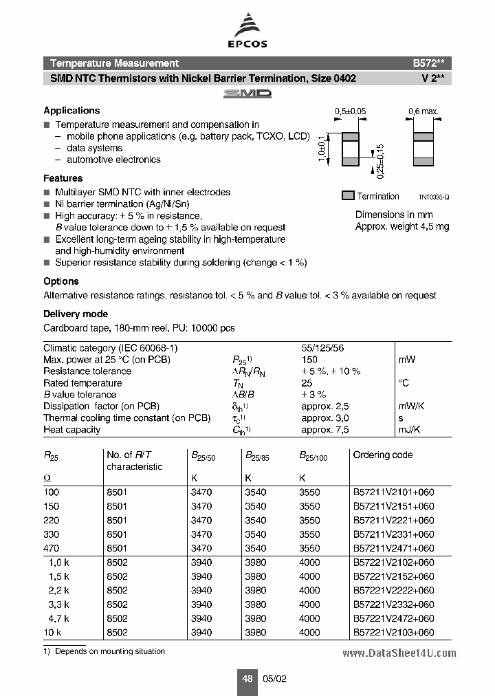 B57221_3265985.PDF Datasheet