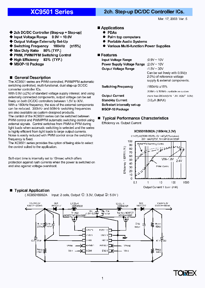 XC9501B092AR_3267151.PDF Datasheet