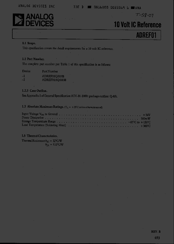 ADREF01AQ883B_3266679.PDF Datasheet