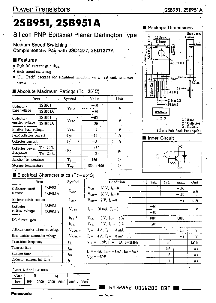 2SB951AR_3267666.PDF Datasheet